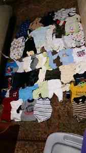 0 to 3 month boys clothing lot
