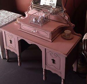 Antique pink vanity