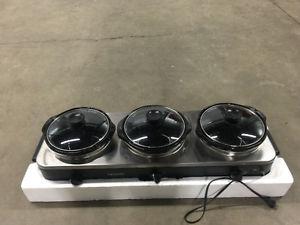 Crock Pot brand 3 pot entertainment set