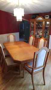 Dining room Table with matching China Cabinet
