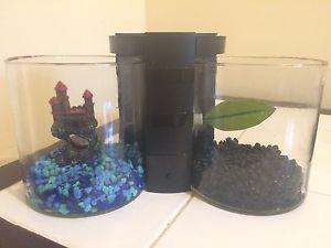 Double Beta Fish Tank and Food