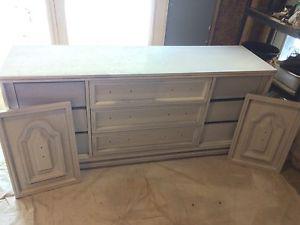 Dresser set primed and ready for paint