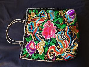 Embroidered handbag never used