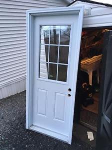 Exterior In Swing Steel Door 32"x80"- Excellent Condition