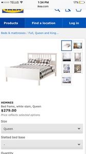 Ikea Hemnes queen bed