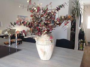 Large Vase and floral arrangement