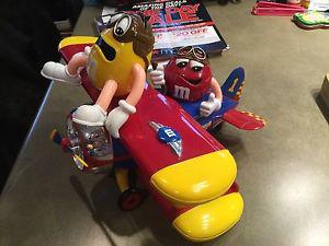 M and M biplane candy dispenser