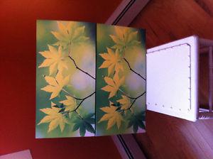 Maple Leaf canvas print x2