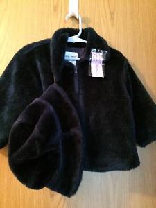 Navy coat and hat set size 24 months