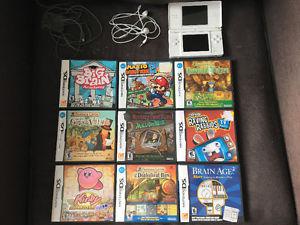 Nintendo DS Handheld System + 9 Games