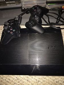 PS mb two controllers and 9 games for sale