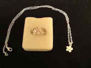 Plumeria ring/necklace