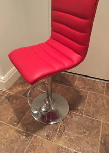 RED BAR STOOL - GREAT SHAPE