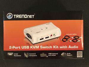 TRENDnet TK-209K 2-Port USB KVM Switch Kit with Audio
