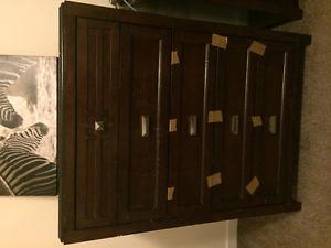 Tall and wide dresser with mirror 250 for pair!
