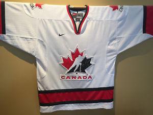 Team Canada replica jersey signed by Kevin Lowe