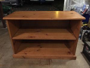 Various cabinets, shelves, bookcases: $25 each