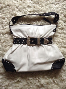 White and Black Handbag