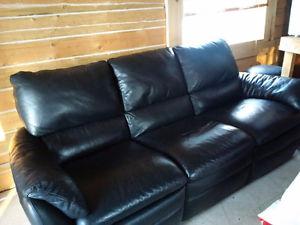 100% Leather recliner couch