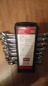 14 Piece Combo Spanner Wrench Set 7 SAE & 7 Metric