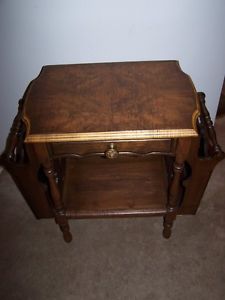 ANTIQUE COMPACT TABLE WITH SIDE POCKETS,'s-'s ERA.