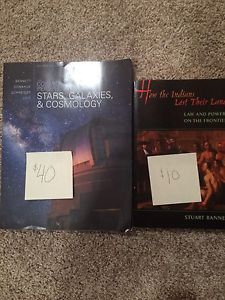 ASTR 102 & HIST 125 textbooks
