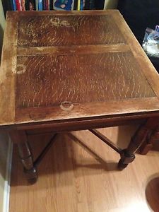 Antique Oak Table with 4 chairs
