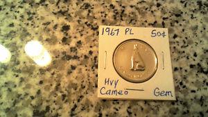  CANADA 50 CENT COIN PL HEAVY CAMEO GEM TOP GRADE