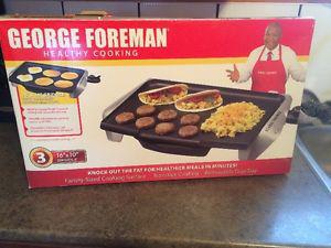 For Sale -George Foreman - 10" X 16" electric grill - $