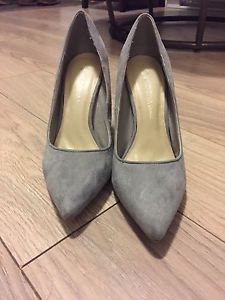 Grey high heels