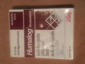 Humalog Insulin - 5 x 3ml cartridges