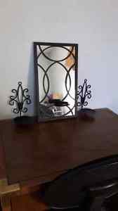 Mirror & 2 Side Candle Holders
