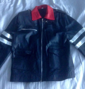 NEW leather biker style jacket