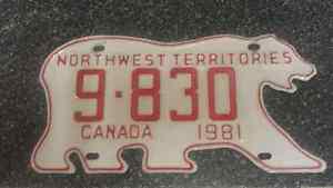  Northwest Territories license plate