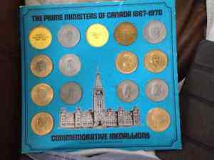 Prime Ministers of Canada old coin set Shell Dealers