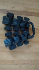 Set of weights with stand (2, 3, and 5 pounds)