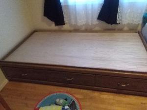 Twin captain bed frame