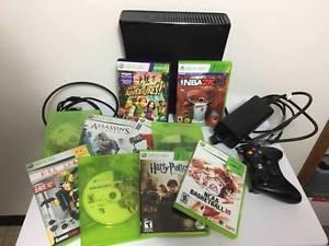 XBOX 360 w/ Kinect + 11 Games