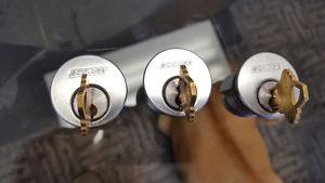 brand new schlage locks x3 keyed identical