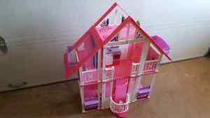 Barbie dollhouse.