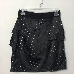 Black polka dot skirt
