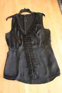 Black sleeveless top
