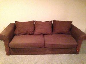 Brown couch - need gone asap!