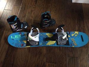 Burton Youth snow board AND boots