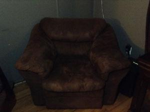 Chair and love seat for sale. With a free couch.