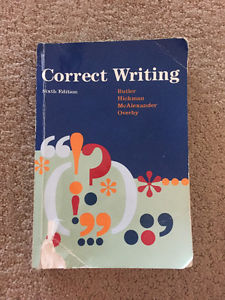 Correct Writing (6th Ed.) - Butler