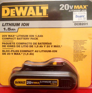 DeWalt 20V Max lithium battery