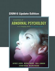 Essentials of Abnormal Psychology (3rd Canadian edition)