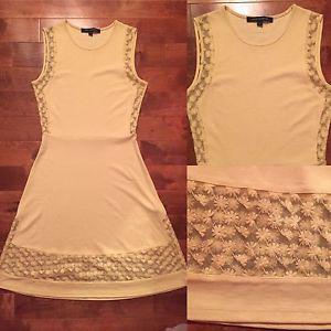 French Connection yellow midi dress size 6