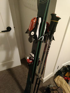 Head Monster Skis (172 cm) with Boots and poles for sale.